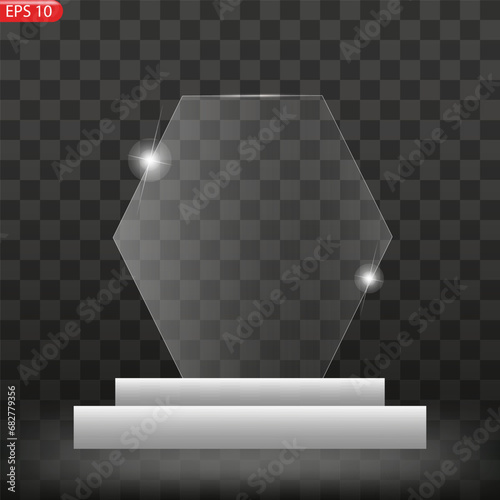 glass Winner trophies. Glass Trophy Awards. First place award, crystal prize and signed acrylic trophies.