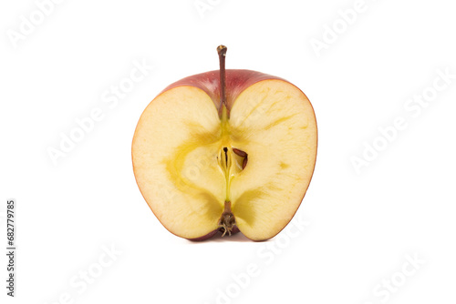 Half an apple isolated on a white background