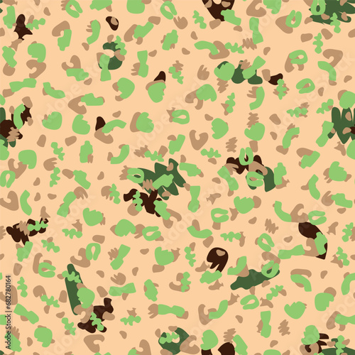 Woodland Vector Camoflage. Seamless Brush. Army Grey Grunge. Abstract Tree Print. Digital Urban Camouflage. Green Camo Print. Brown Hunter Pattern. Repeat Grey Pattern. Vector Seamless Camouflage.