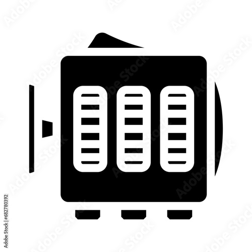 fidget cube toy glyph icon vector. fidget cube toy sign. isolated symbol illustration