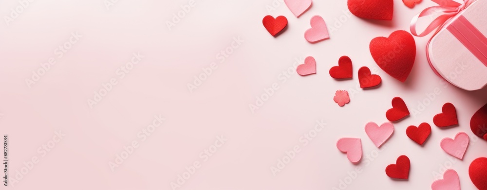 Assorted Valentine Hearts in Pink Hues for Romantic Celebration