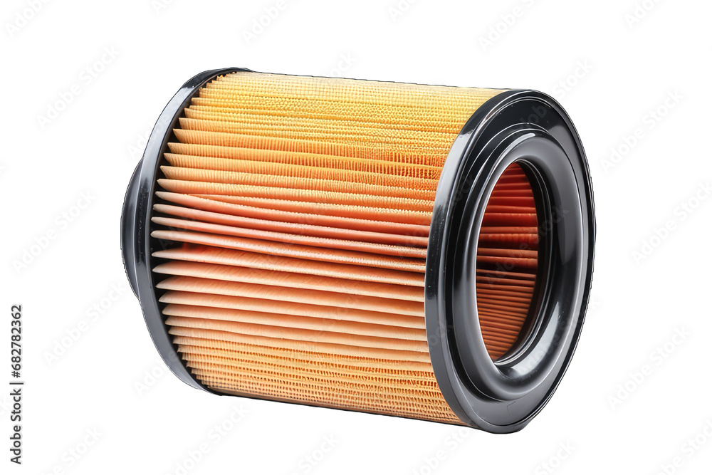Air filter for vehicle, with transparent background, industrial concept, generative ai - obrazy, fototapety, plakaty 