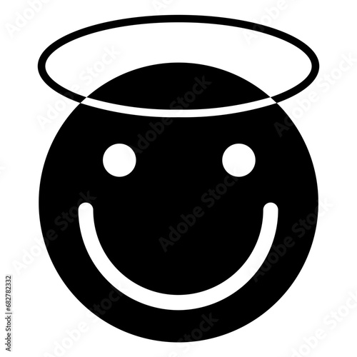 Solid Emoticon Illustration