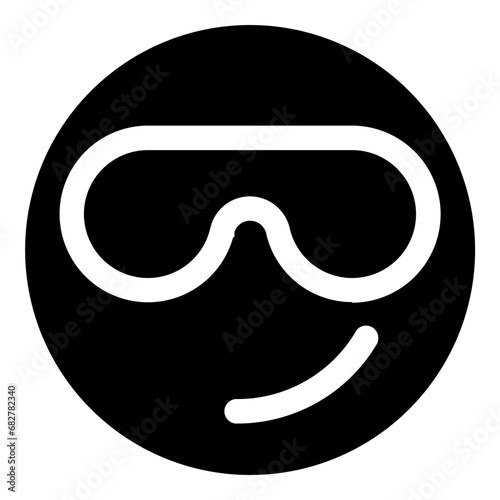 Solid Emoticon Illustration