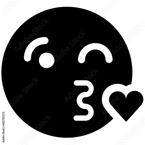 Solid Emoticon Illustration