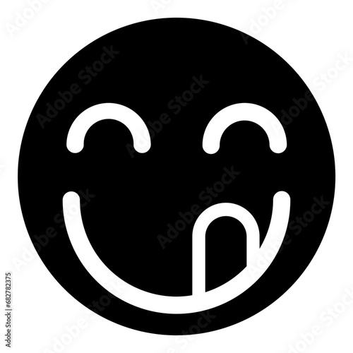 Solid Emoticon Illustration