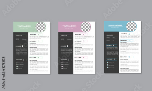 Clean Modern Resume and Cover Letter Layout Vector Template for Business 
Job Applications, Minimalist resume cv template, Resume design template,
 cv design, multipurpose resume design.