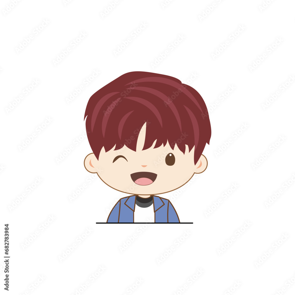 cute poses of cartoon boy band red hair cute poses of cartoon boy band red hair