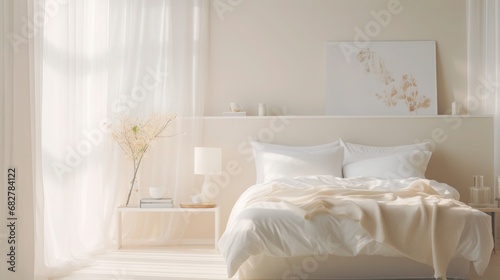 Tranquil Minimalist Finding Serenity in a Minimal Bedroom © Soontorn