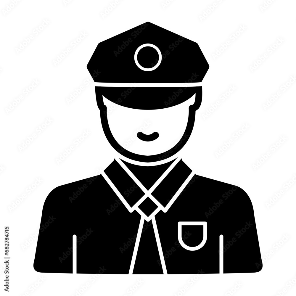 Security Guard Icon Security Guard Icon