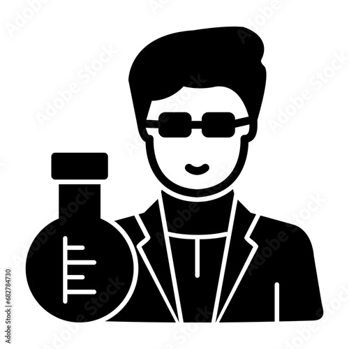 Plakat w ramie Scientist Icon