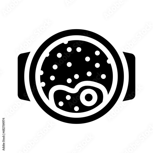 saksuka turkish cuisine glyph icon vector. saksuka turkish cuisine sign. isolated symbol illustration