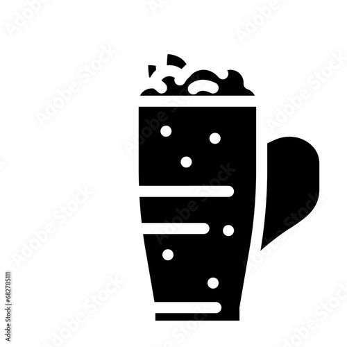 ayran turkish cuisine glyph icon vector. ayran turkish cuisine sign. isolated symbol illustration