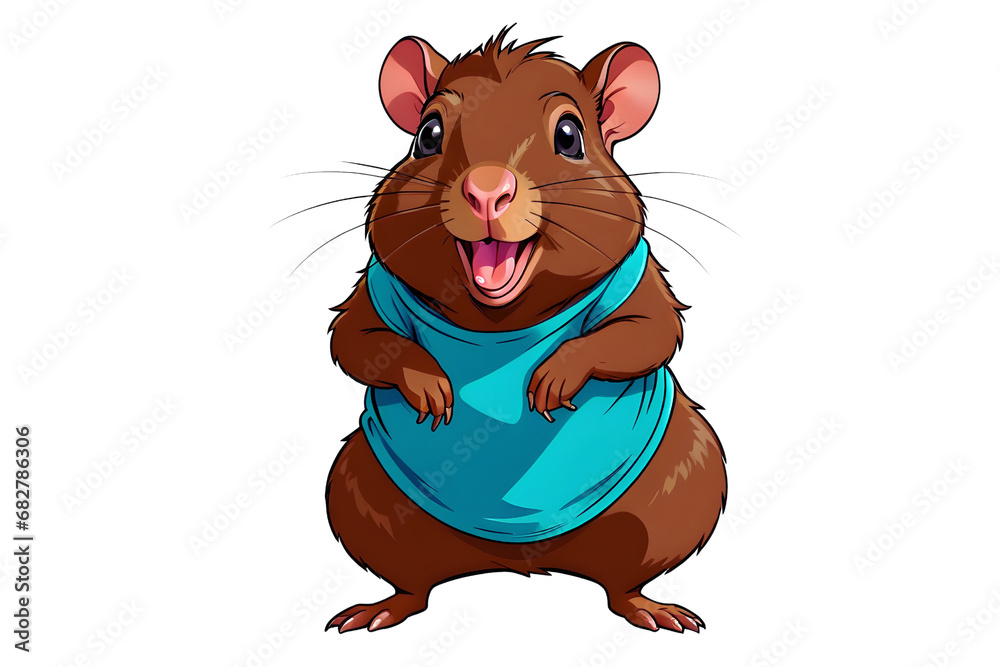 A Cartoonish Agouti in a Playful Pose (PNG 10800x7200) A Cartoonish Agouti in a Playful Pose (PNG 10800x7200)