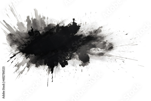 Grunge Artistry Isolated on Transparent Background. Ai