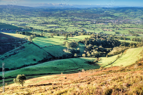 view of the countryside (Flintshire, North Wales, UK.) photo