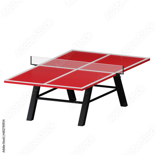 Teble Tennis 3d Icon Illustration