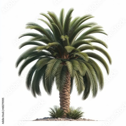 palm tree isolated on white © AiDistrict