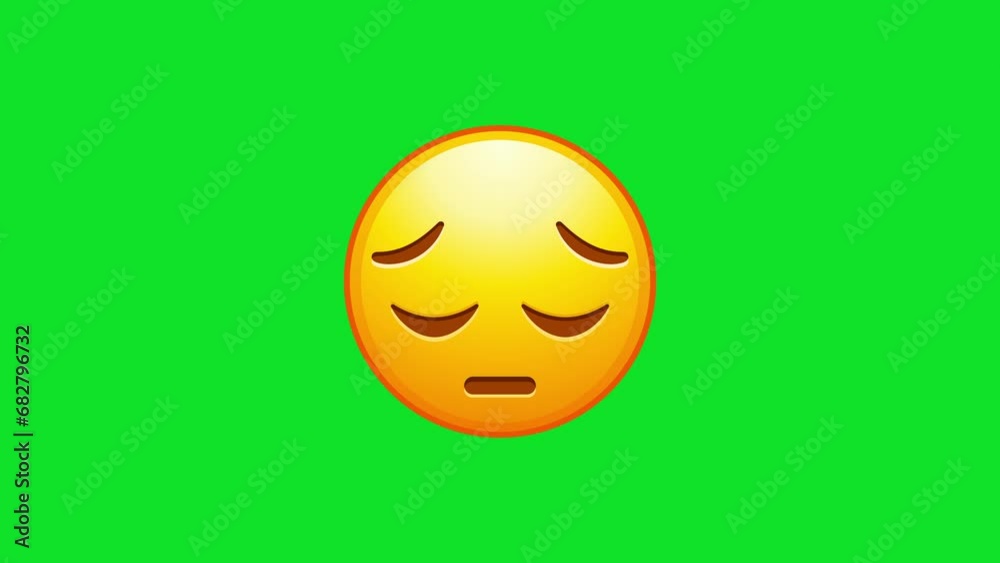 Persevering emoji. Helpless face with scrunched eyes. Animated Emoji. Alpha channel, transparent background. 4K resolution loop animation. Persevering emoji. Helpless face with scrunched eyes. Animated Emoji. Alpha channel, transparent background. 4K resolution loop animation.