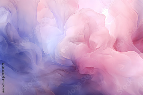 Dreamy Abstract Pastel Cloud Texture in Pink and Blue Hues