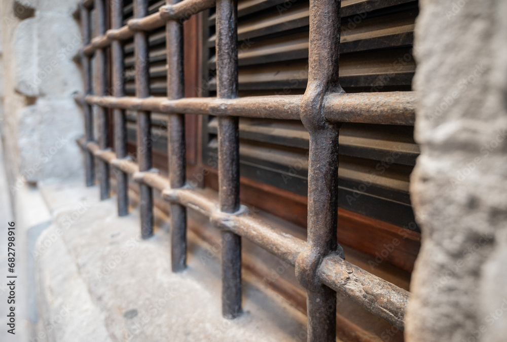 Fragment of an iron grate
