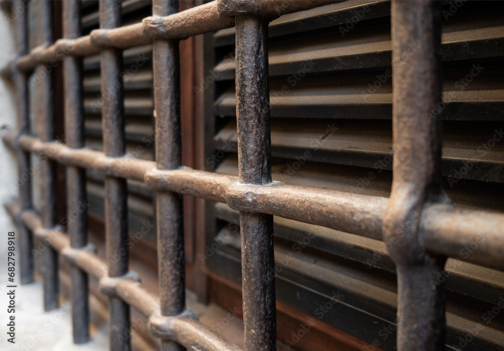 Fragment of an iron grate
