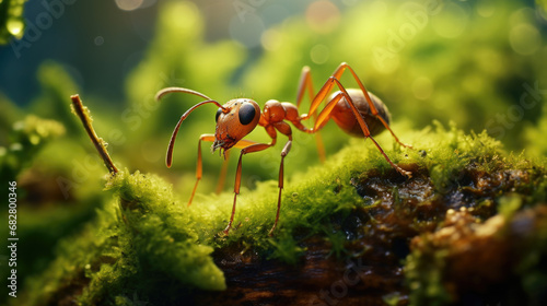 closeup of european wood ant, formica poyctena. © Ruslan Gilmanshin