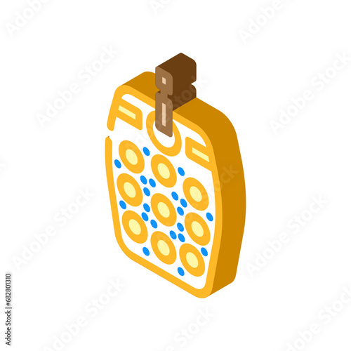 tactile toy fidget isometric icon vector. tactile toy fidget sign. isolated symbol illustration