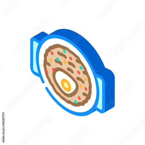 menemen turkish cuisine isometric icon vector. menemen turkish cuisine sign. isolated symbol illustration