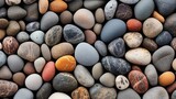 Silhouette of Large Group of Pebbles on Gravel Soil beautiful background generated by AI tool 