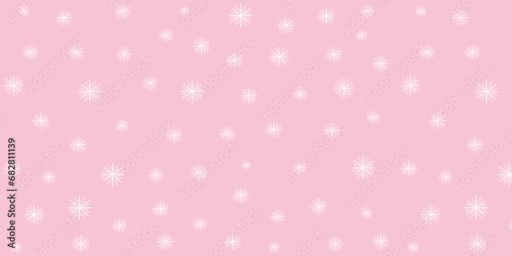 Pink seamless pattern with snowflakes and stars. Fashionable template for Christmas, New Year. cool illustration. Pink seamless pattern with snowflakes and stars. Fashionable template for Christmas, New Year. cool illustration.