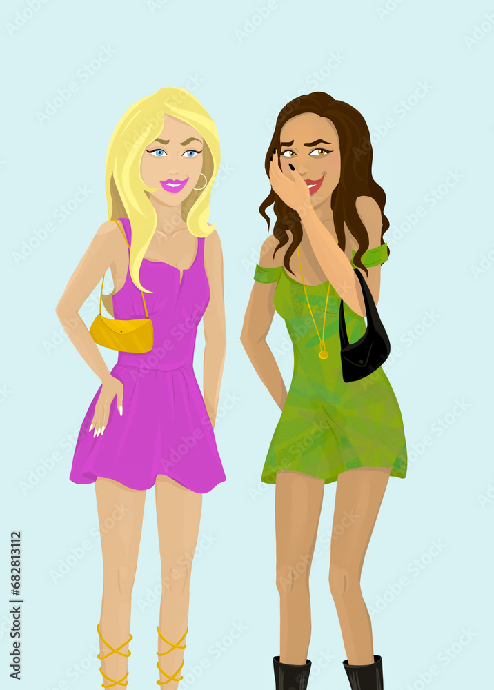 Stylish gossip girls Stylish gossip girls