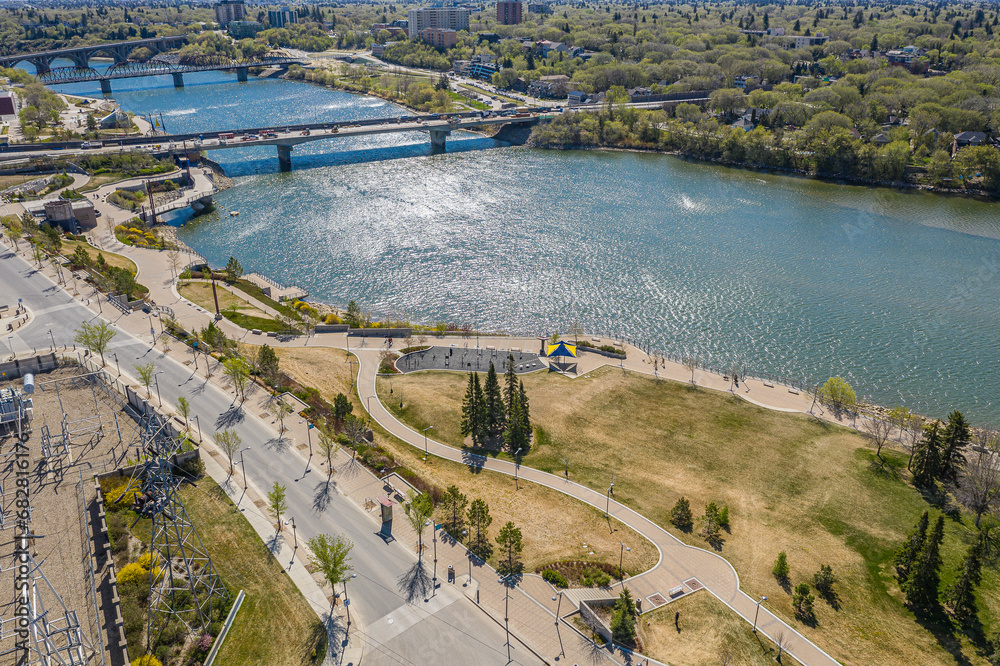 Fototapeta premium Victoria Park in Saskatoon, Canada