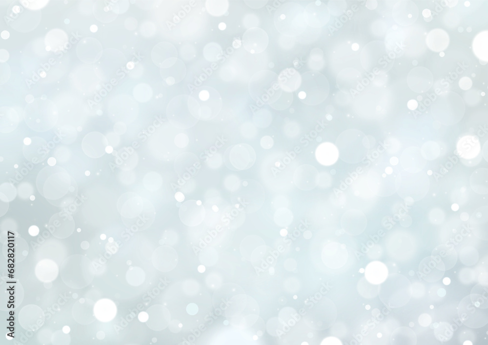 Winter Christmas Background Light Sparks Bokeh Blur Silver Winter Christmas Background Light Sparks Bokeh Blur Silver
