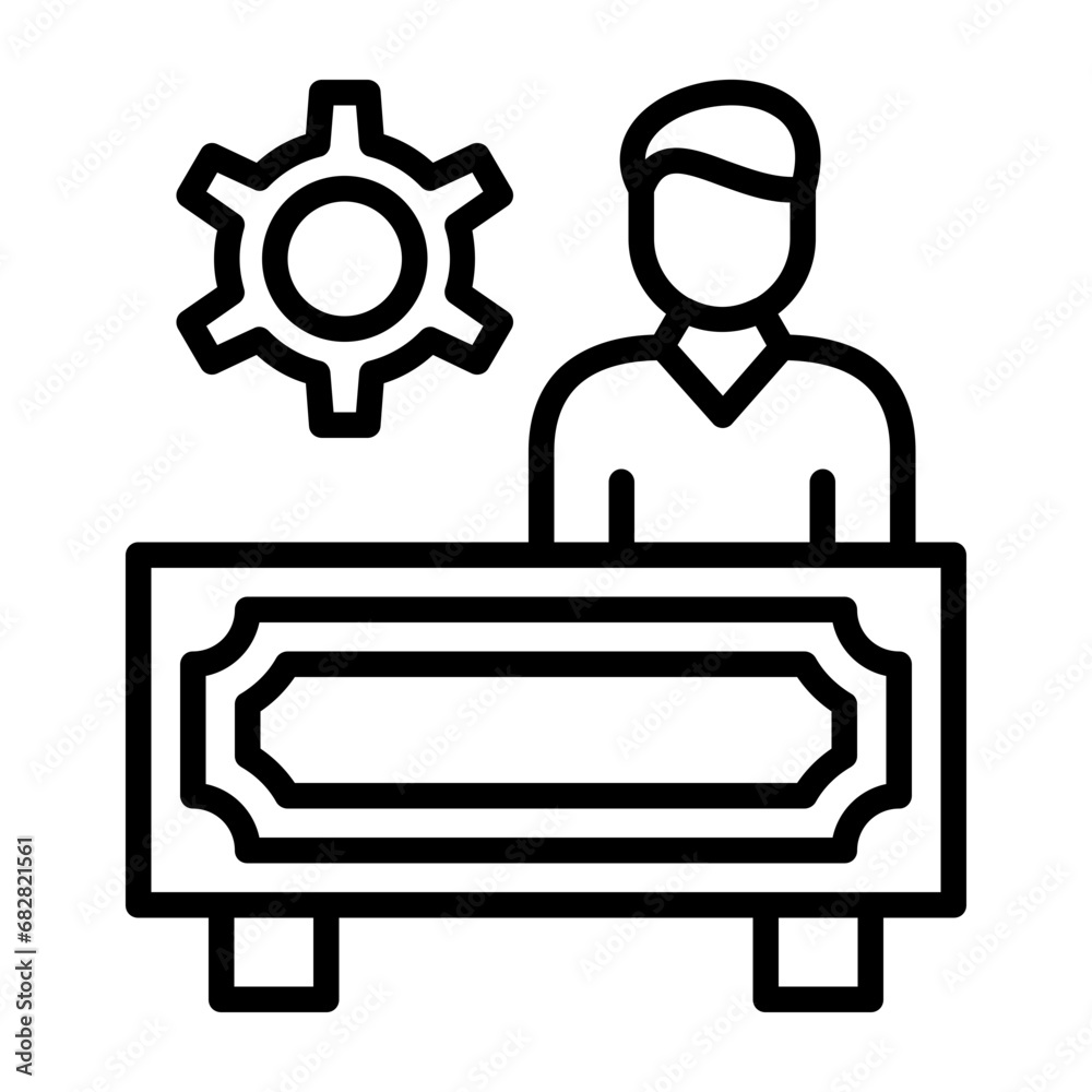 Obraz premium Administrator Icon