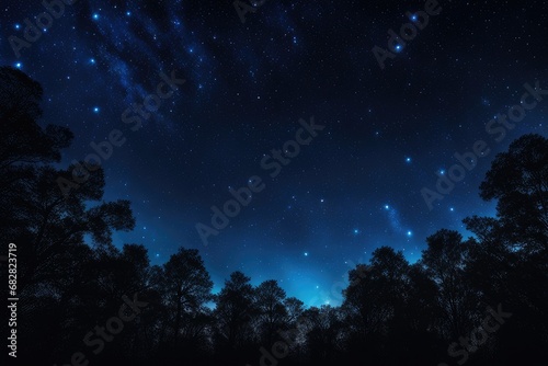 sky stars starry night blue starlight shine in dark space universe background twinkling and blinking © ramses