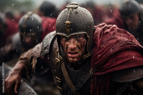 Legions in Motion: The Power and Precision of Roman Warfare, a Dynamic Reenactment of Historical Bravery.