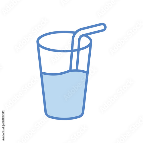 Lemonade icon isolate white background vector stock illustration.