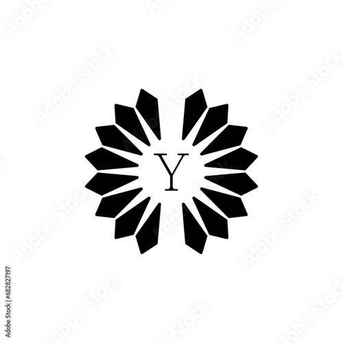 Aesthetic Style Premium Logo Alphabet Y