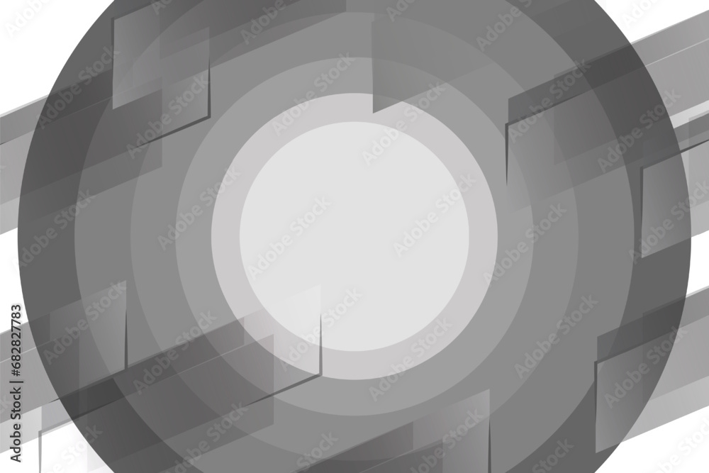 Abstract grey background with circles elegant backdrop. Vector illustration. Soft smooth concept for graphic design, banner, or poster