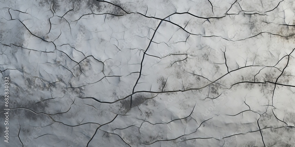 details of a cracked concrete surface texture background