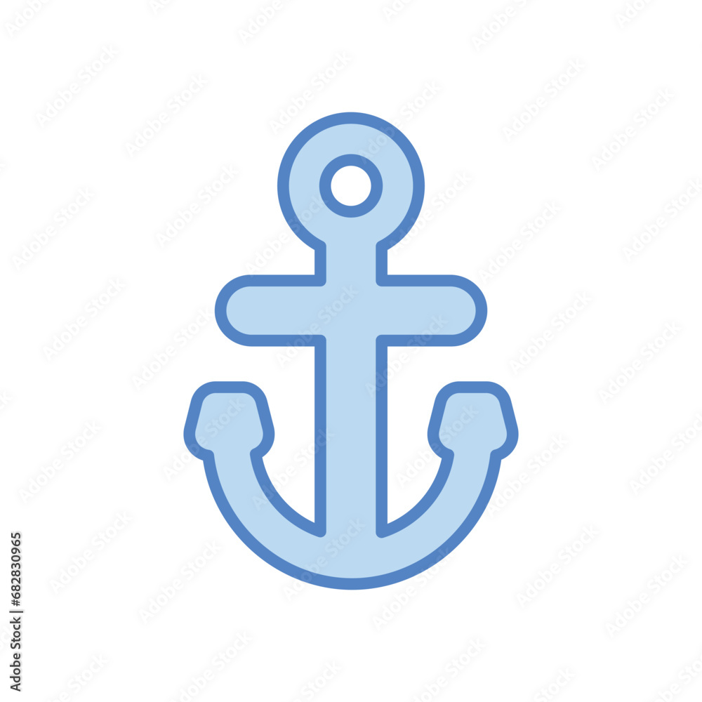 Anchor icon isolate white background vector stock illustration. Anchor icon isolate white background vector stock illustration.