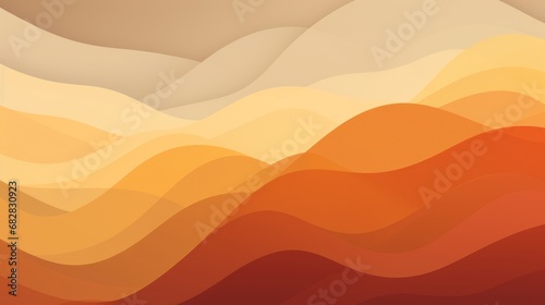 a minimalist abstract wavy background inspired by the colors of Thanksgiving