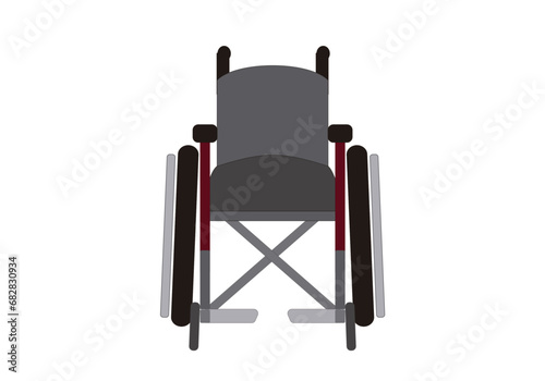 Icono de silla de ruedas sobre fondo blanco