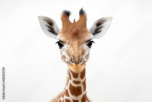 a giraffe with a very long neck and a very big nose © illustrativeinfinity