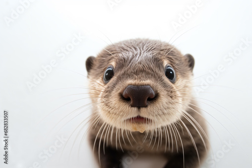 a close up of a small animal with a white background © illustrativeinfinity