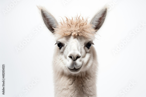a llama with a shaggy hair on its head © illustrativeinfinity