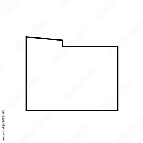 file folder icon document icon isolated on white for business office management manager in black outline color