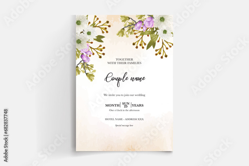 Shower bridal wedding invitation templates