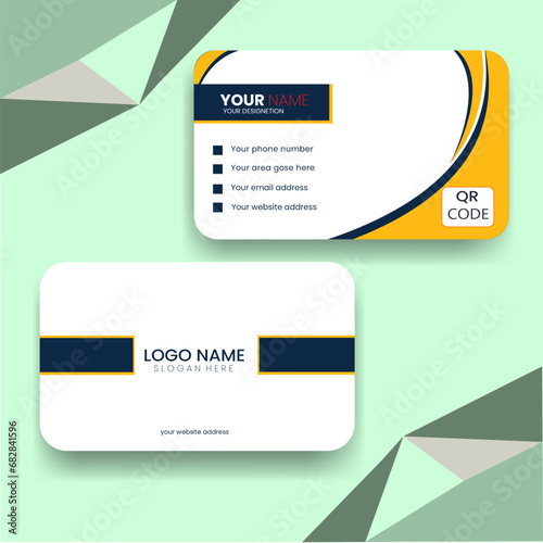 corporate business card design for personal identity